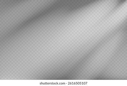 Abstract shadow overlay from foliage on a transparent background.