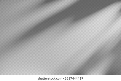 Abstract shadow overlay from foliage on a transparent background.