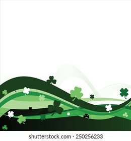 Abstract Shamrock Background