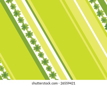 abstract shamrock with oblige panel pattern