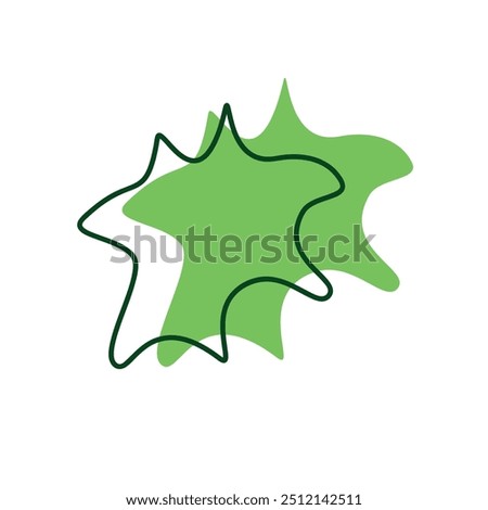 Abstract shap hand drawn, vector illustration