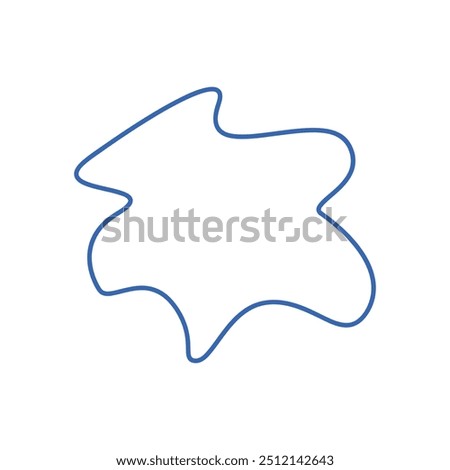 Abstract shap hand drawn, vector illustration