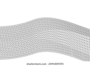 Abstract shape 3d background vector illustration