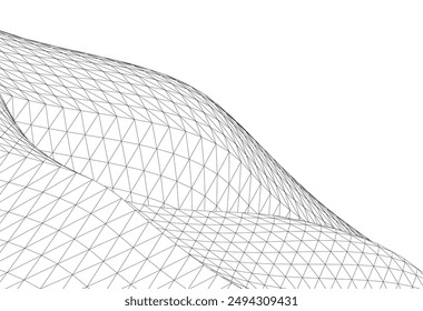Abstract shape 3d background vector illustration