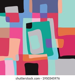 abstract shape background with beautiful flat color. good use for monitor screen, website background, wallpaper banner, hard cover book, exercise book cover and others