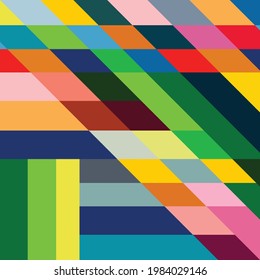 abstract shape background with beautiful flat color 03