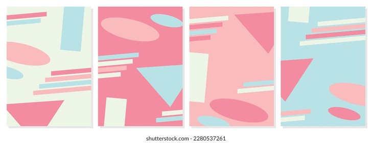 abstract shape background, colorful artistic design. geometric pattern, template for covers, posters, greeting cards, flyers.