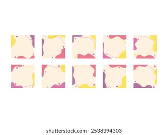 Abstract Shape Background Element Set