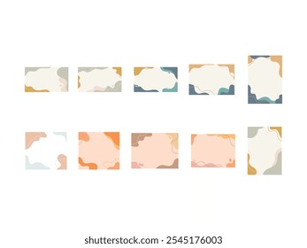 Abstract Shape Background Element Set 