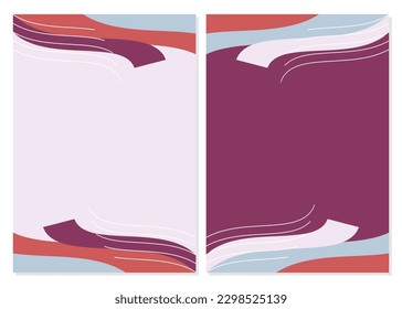 Abstract shape background with empty space for text. Template for poster, greeting card, business card, flyer, banner, cover.