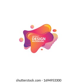 Abstract shape background frame vector design template