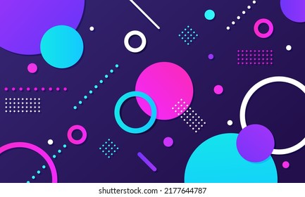 Abstract shape. Background material with an impressive neon color.