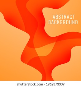 Abstract shape background with orange gradients color