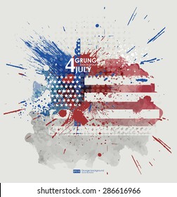 Abstract shape background for poster in grunge style. Grunge print for t-shirt. Abstract background. Texture background. 