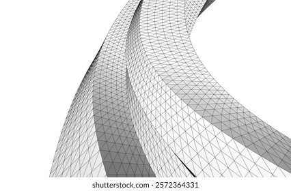 Abstract shape background vector 3d illustration