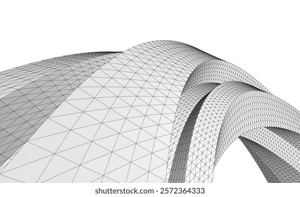 Abstract shape background vector 3d illustration