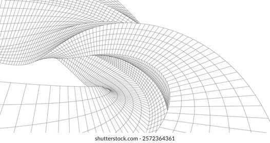 Abstract shape background vector 3d illustration