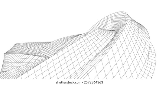 Abstract shape background vector 3d illustration