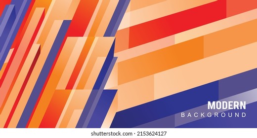 Abstract shape background vector for banner template with modern design