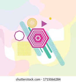 abstract Shape backrounds fluid element