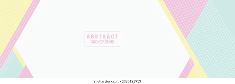 abstract shape banner background with amazing pastel colors. vector with empty space for text