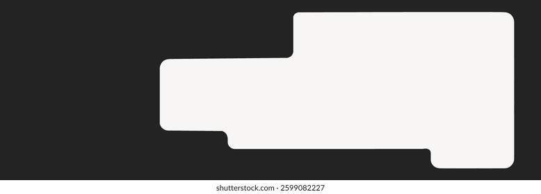 Abstract shape with black and white contrast. Geometric design, bold lines. Black and white, abstract art, bold shapes. Minimalist geometric contrast. Background vector.