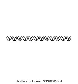 Abstract shape border line frame design icon for decorative vintage doodle element for design in vector illustration