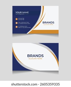 abstract shape business card template