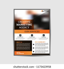 Abstract shape business flyer