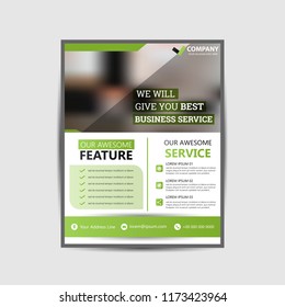 Abstract shape business flyer