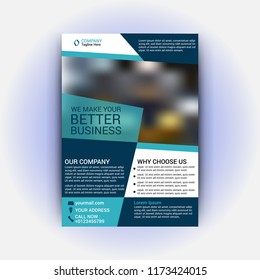 Abstract shape business flyer