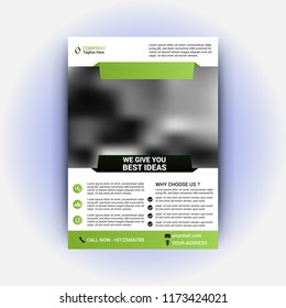 Abstract shape business flyer