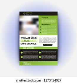 Abstract shape business flyer