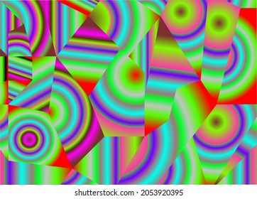 abstract shape circle gradient colorful