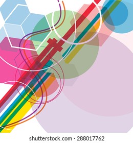 Abstract shape color background (Vector EPS10)