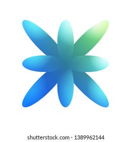 abstract shape colorful gradient logo template