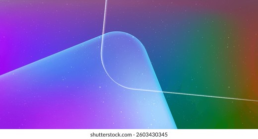 Abstract shape with colorful gradient. Vector illustration.
