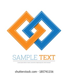 Forma abstracta. Icono corporativo.