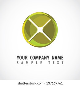 Abstract shape. Corporate icon. Vector.