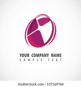 Abstract shape. Corporate icon. Vector.