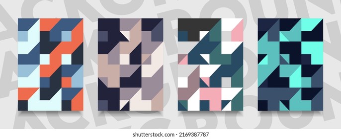 Abstrakter Hintergrund der Form und buntes Design-Poster