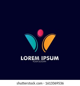 abstract shape for creative company logo icon