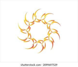 abstract shape in a creative style