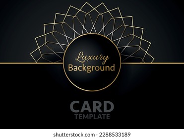 Abstract shape dark and golden glittering lines color luxury background. elegant modern background.