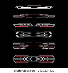 Abstract shape decorative car stickers stripe vinyl decal templates