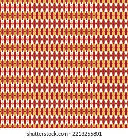 Abstract shape decorative pattern print design for fabric and red background