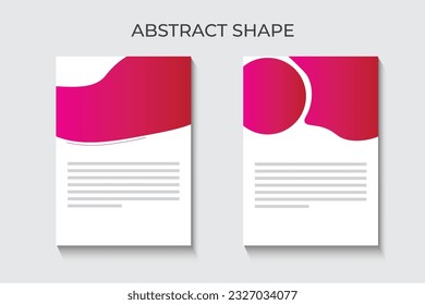 abstract shape deisgn for flyer, brochure, banner and social media post. colorful geometric shape design.