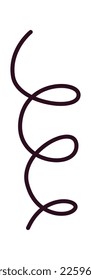 Abstract shape design element. Vector illustration
