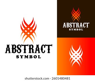 Abstract shape design logo about very hot fire.