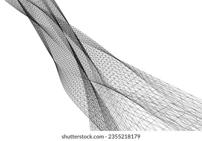 Abstract shape digital background vector drawing